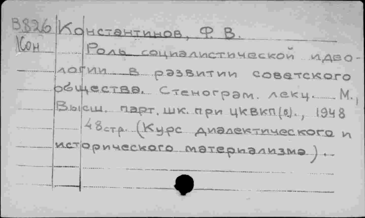 ﻿14.
ЭТ. шк. при Цквкп(о). ; 19М8 УА^але^тламее лкхэго.
не-ан-иырр,, Ф В. _________________I
С^Ц-кгаУкшогГ-кэЧеской И. де О-
